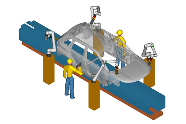 Employing a cooperative robot enables them to achieve the same work as inspectors.