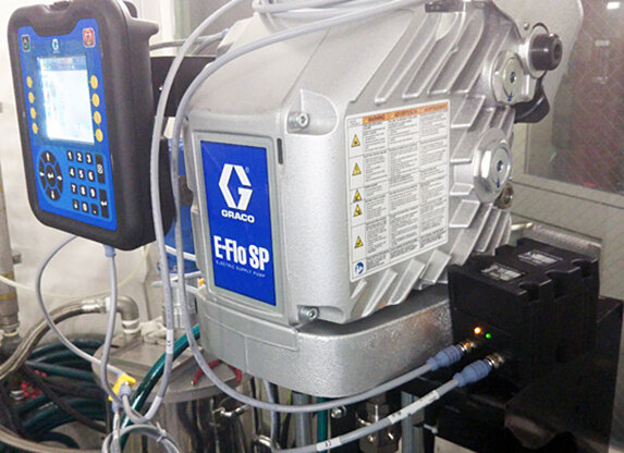 Motorized high-pressure supply pump (can be remotely controlled with our own control system)