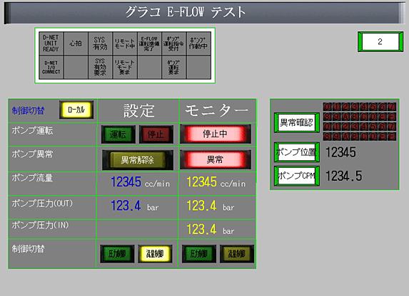 Can be variably controlled and equipment monitored according to the operation of the automatic painting system