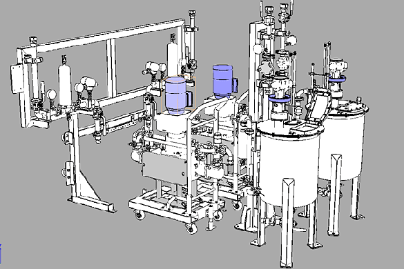 Paint feeding unit employing an electric pump (advance 3D examination is also possible)