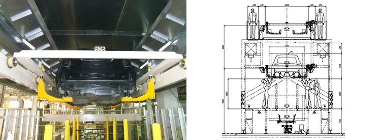 工程内の画像と全体図