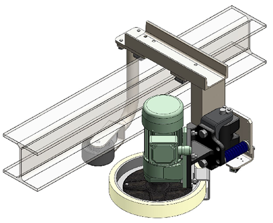 フリクション方式駆動部の図